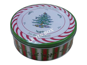 中国 習慣はクリスマスの休日のケーキのクッキーの錫箱のギフトの包装を印刷しました サプライヤー