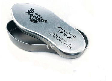 中国 DOC のテンのスポンジの靴墨の金属の貯蔵の錫が付いている異様な金属の錫箱 サプライヤー